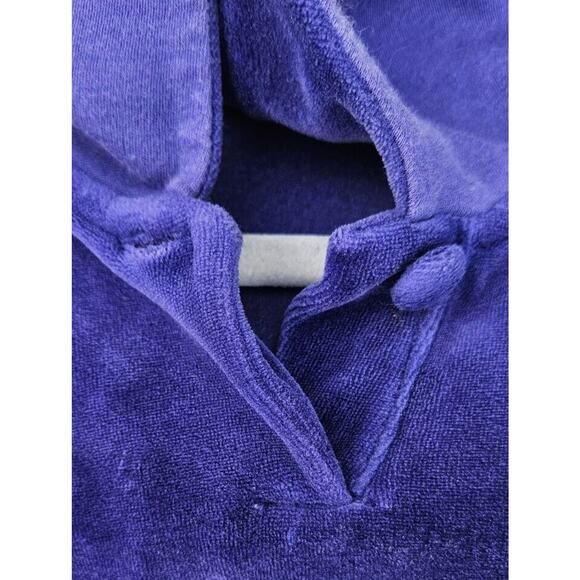 Vintage Liz Claiborne Velour Tracksuit Small Purple Sweatshirt Pull On Sweatpant - Picture 10 of 16